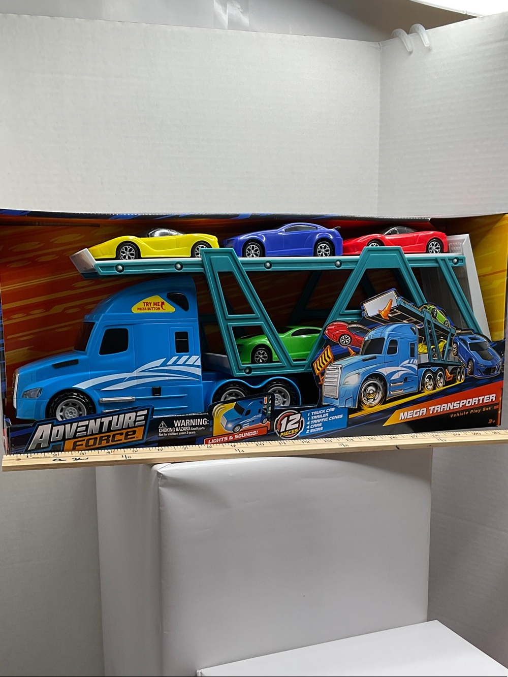 Adventure Force Mega Transporter Truck Toy - Blue (72)